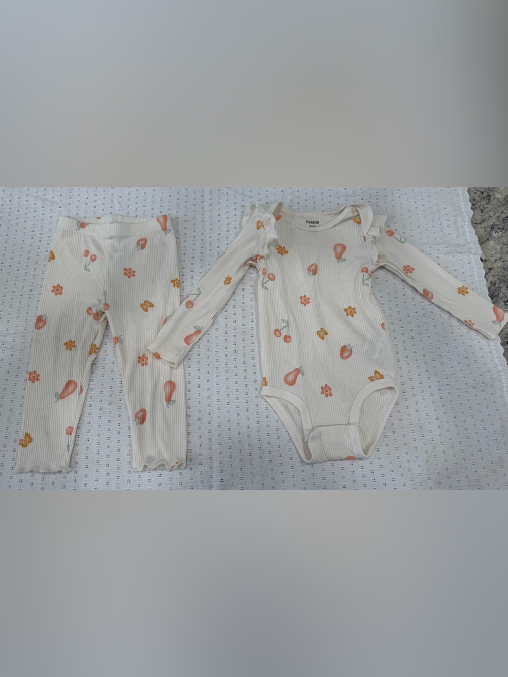 Floral & Fruit Ribbed Matching Set